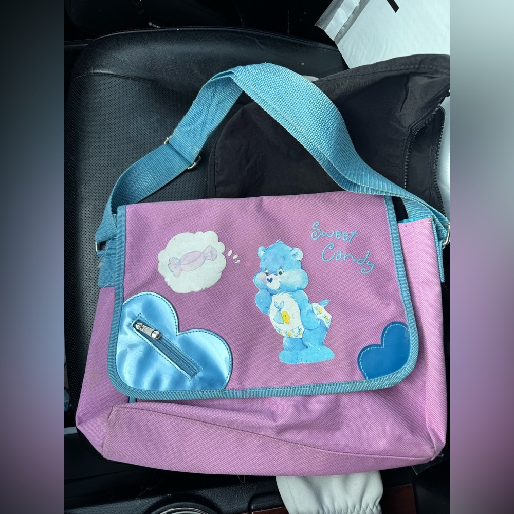 Vintage Care Bears messenger bag